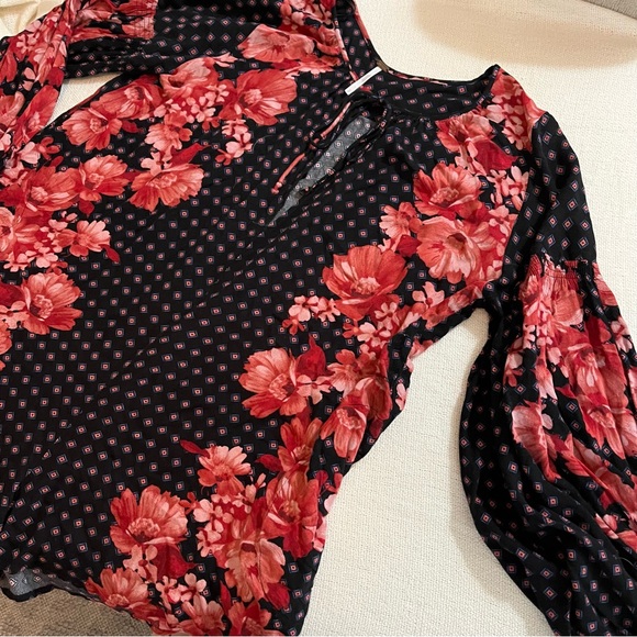 Free People Long Sleeve Floral Dress - Picture 2 of 7